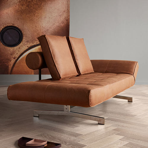 丹麦小户型单人折叠书房沙发床