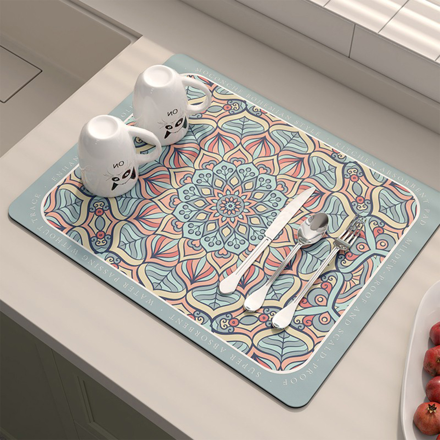 日本进口厨房沥水垫桌垫子隔热防