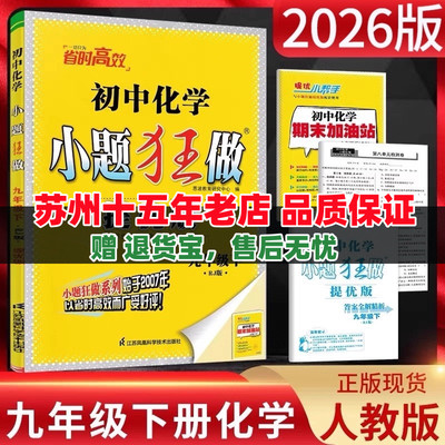 2026春季初中化学小题狂做提优版九年级下册RJ版人教版初三9年级下册化学江苏凤凰科学技术出版社