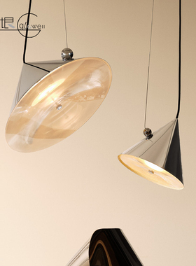 预售英国TOMDIXON进口磁吸调角度创意客厅餐厅POSE吊灯锥形楼梯间