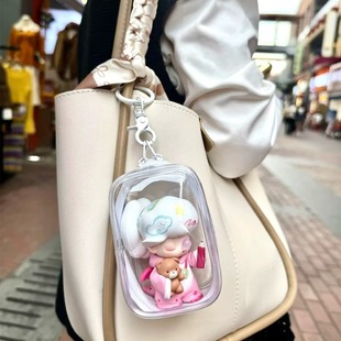 DIMOO遛娃包泡泡玛特梦里梦外盲盒保护套手办外出展示痛包10cm