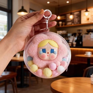 适用于泡泡玛特星星人美味时刻系列耳机包零钱遛娃保护套防尘罩壳