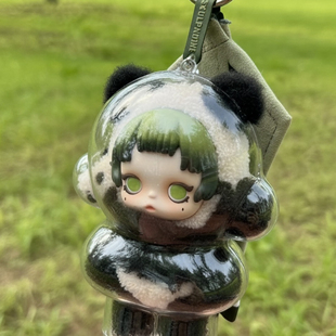 sp熊猫熊怠怠保护套娃衣泡泡玛特skullpanda保护壳衣服毛绒吊卡