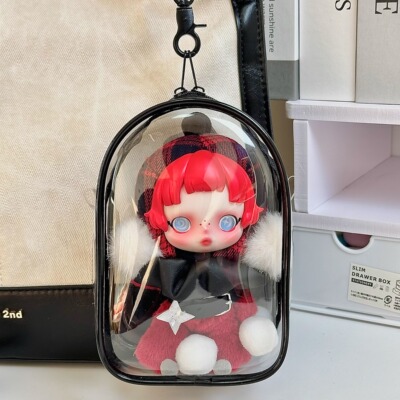 SP冬日乐章毛绒公仔保护套拉布布坐坐派对遛娃包15cm棉花娃娃痛包