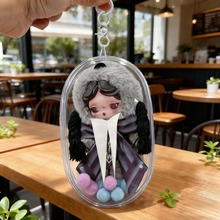 skullpanda x 星期三奈弗乐学院校服版高清壳保护套防尘罩溜娃包