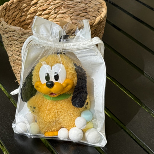 泡泡玛特米奇家族保护壳透明防尘dimoo搪胶挂件布鲁托锦囊遛娃包