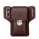 Универсальная кожаная поясная сумка, портсигар, чехол, дорожный спортивный ремень, новая коллекция, из натуральной кожи