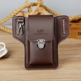 Универсальная кожаная поясная сумка, портсигар, чехол, дорожный спортивный ремень, новая коллекция, из натуральной кожи