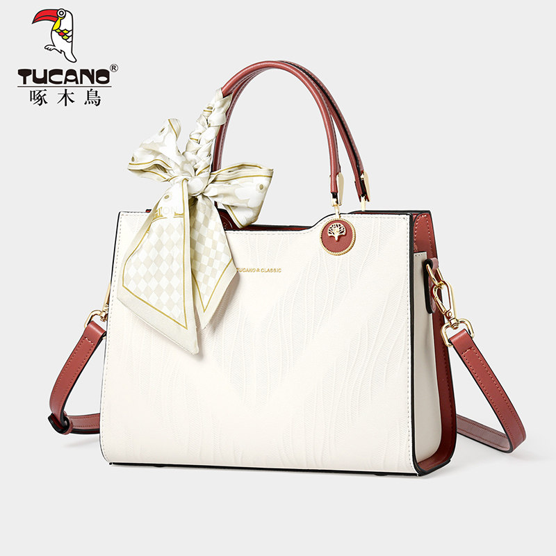 啄木鸟真皮女包2025新款秋冬季手提包高级质感轻奢简约百搭斜挎包