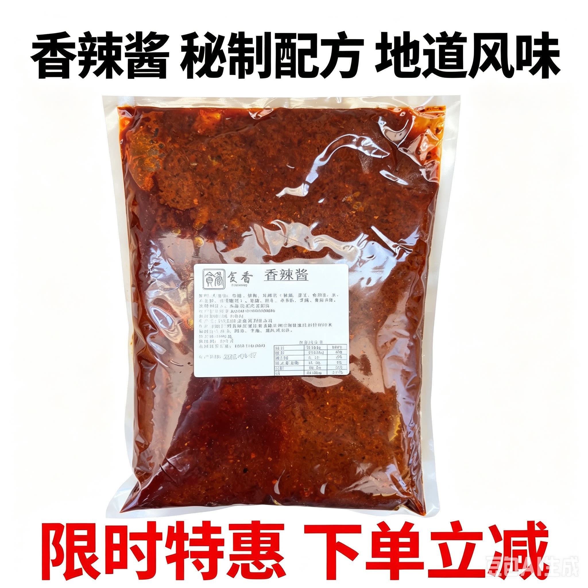 云南过桥米线酱类调料土豆粉米线麻辣酱料500g秘制底料香辣酱商用