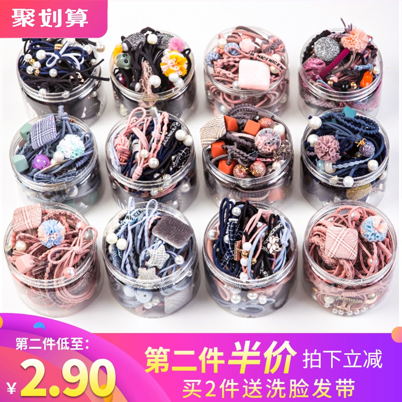 头绳女韩国网红手链两用发绳高弹力ins森系发圈简约扎头皮筋头饰热销123914件需要用券
