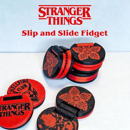 怪奇物语Stranger Things指尖滑动解压儿童桌面玩具3D食人花模型