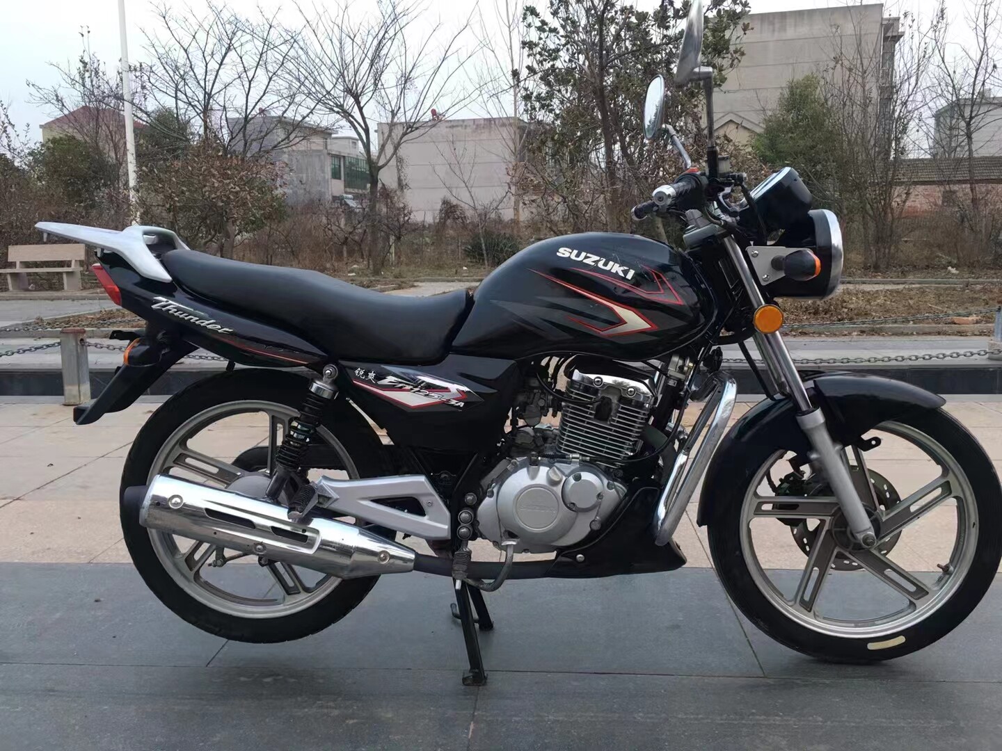 二手铃木锐爽125铃木gt125原装正品钻豹en125男士架子车跨骑摩托