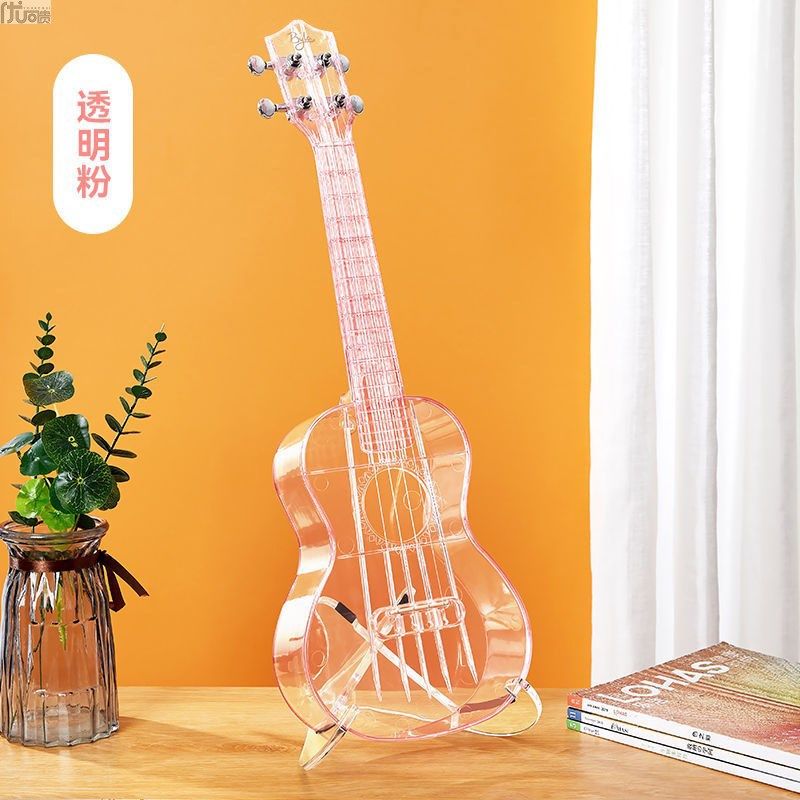 水晶透明21寸尤克里里成人女小吉他初学者入门专业演奏级乌克丽丽,乐器/吉他/钢琴/配件,尤克里里/小吉他,淘宝优惠券,粉丝福利购,淘宝优惠卷