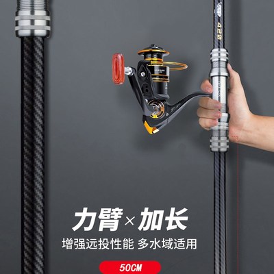鱼竿远投竿超硬大物竿海钓竿抛竿海竿套装锚杆螺纹钢单杆卷线 线