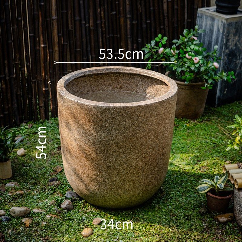 复古石头花盆睡莲荷花盆缸水培莲花石槽水槽花园庭院装饰造景摆件,家居饰品,户外/庭院摆件,淘宝优惠券,粉丝福利购,淘宝优惠卷