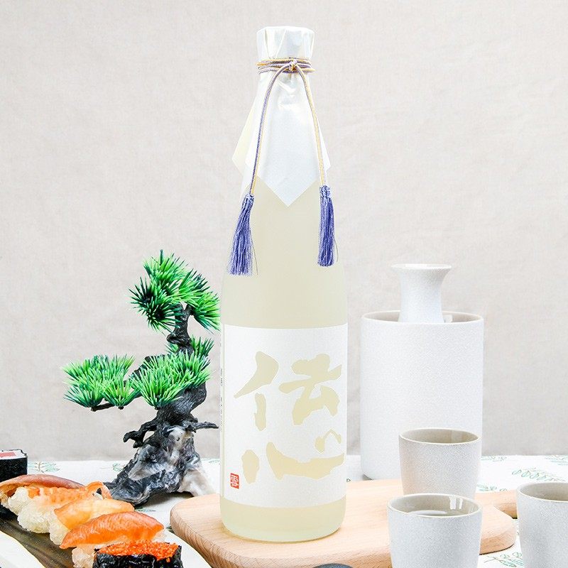 日本原装进口清酒传心牌一本义雪纯米吟酿清酒伝心雪发酵酒720ml