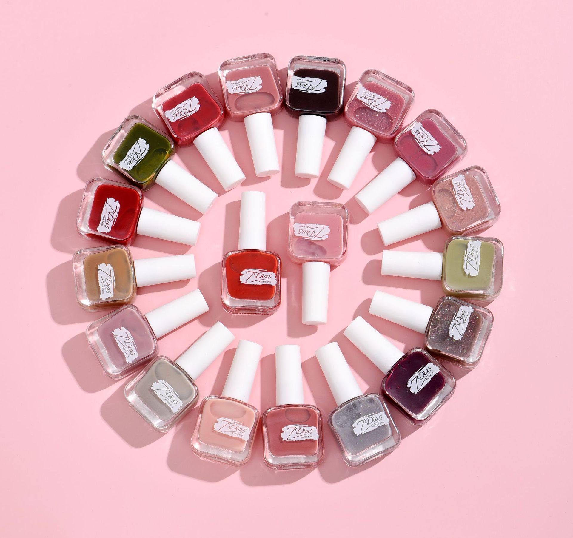 2022年BK新款冰透指甲油果冻冰茶裸色透明水性热销网红