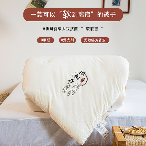 A类母婴级丨炒鸡柔软大豆纤维被