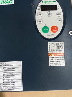 议价产品:施耐德ATV212HU30N4变频器,3KW ~380/48