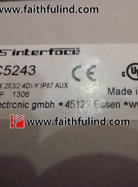 IFM AC5243 易福门全新AS-i模块 AirBox 2x3/2 4DI-Y IP67 AUX