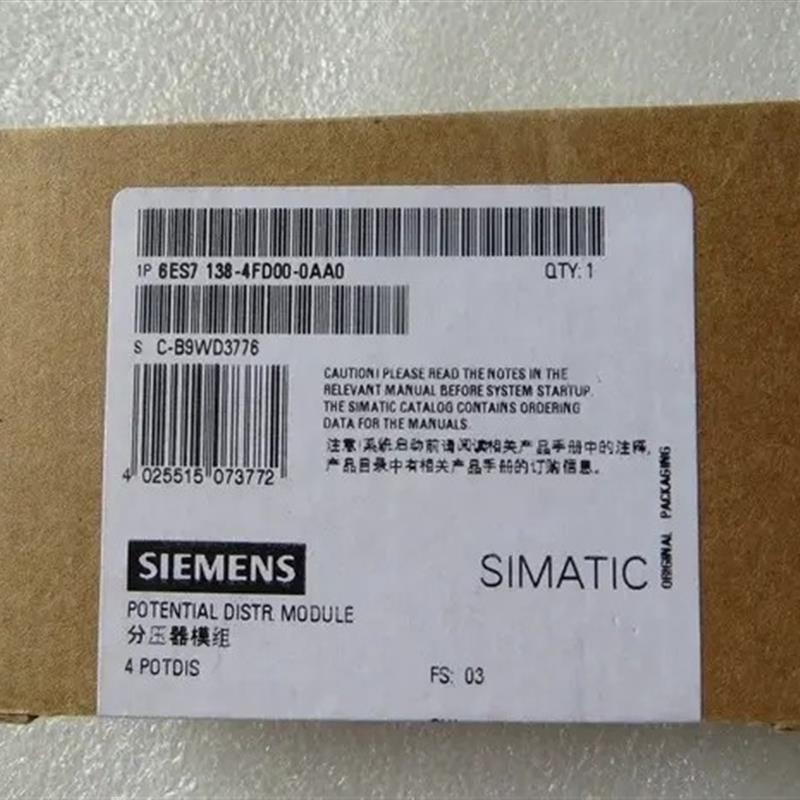 SIMATIC-DP 4POTDIS 6ES7138-4FD00-0AA0/OAAO