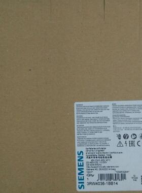 原装3RW4036-1BB14 22KW//400V/45A软启动器3RW40361BB14