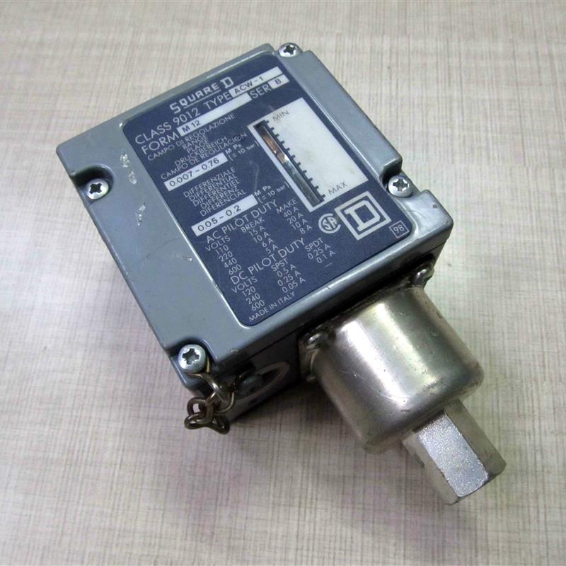 现货美商实块Square D压力开关ACW-1 M12  SER B CLASS 9012