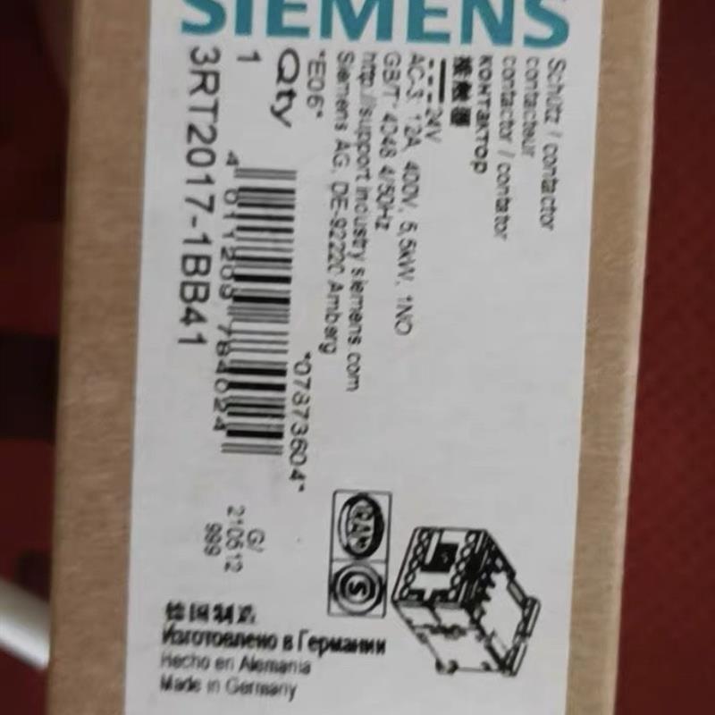 接触器3RT2017-1BB41全新正品 3RT1016-1KB41 3RH1131 1122-2AF00