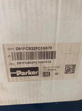 D91FCB32FC1NS70 比例阀现货热卖parker派克 D91FCB32FC1NS7019议