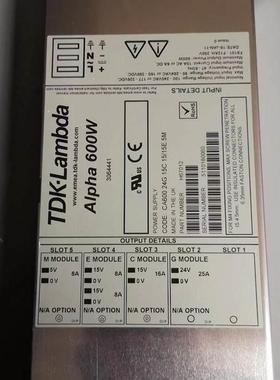 TDK-Lambda Alpha 600W 电源H67122 CA600 3.3R_MF,5A,12/12E议价