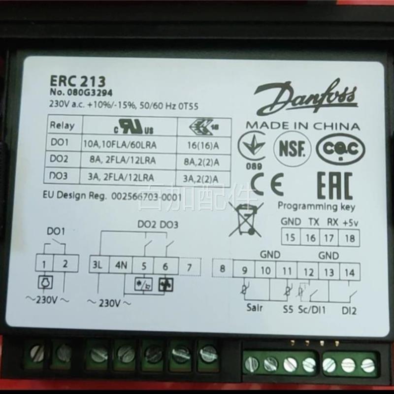 (议价)ERC213(080G3294丹佛斯温控器l可替EKC102D 全新