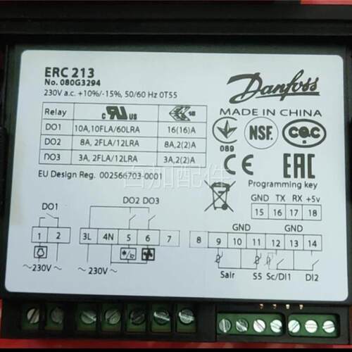 (议价)ERC213(080G3294丹佛斯温控器l可替EKC102D 全新