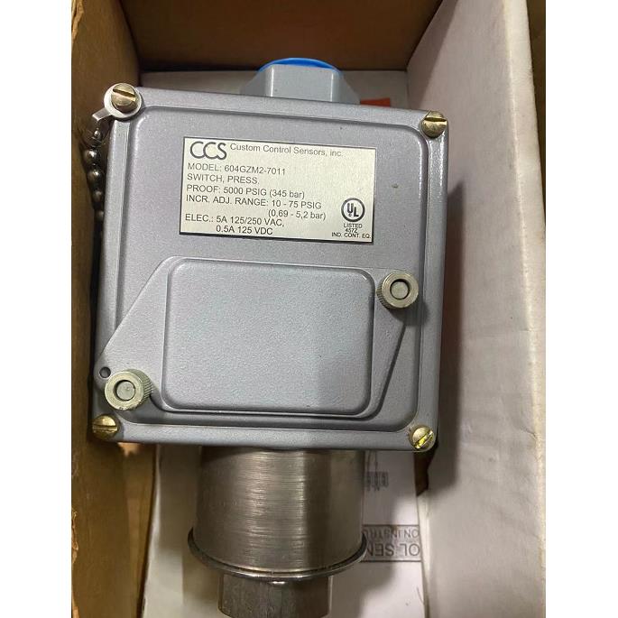 CCS压力开关 604GZM2-7011 5000PSIG 345BAR 165A100N3 081718002
