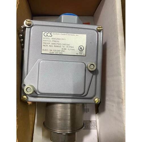 CCS压力开关 604GZM2-7011 5000PSIG 345BAR 165A100N3 081718002