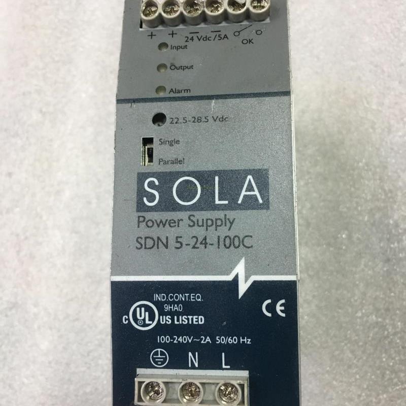 原装拆机二手SOLA SDN 5-24-100C 电源 115-230V输入,24V5A