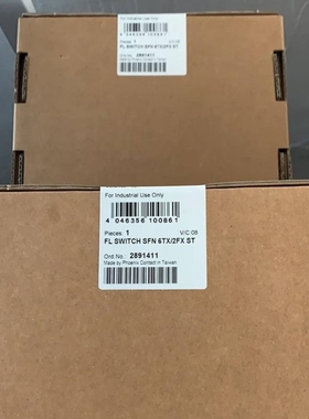 全新菲尼克斯6电2光单模交换机 2891411 FL SWTICH SFN 6TX/2FX