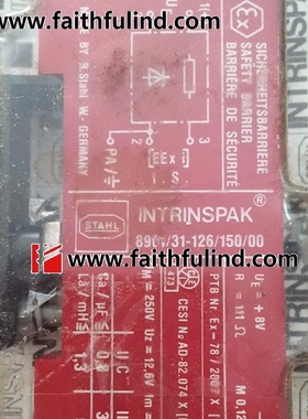 R- 8901/31-126/150/00 STAHL全新防爆模块 INTRINSPAK