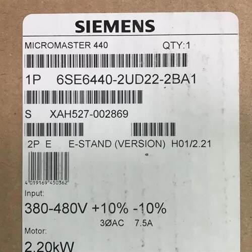 MM420变频器2.2KW 3AC380-480V 6SE6440-2AD22-2BA1