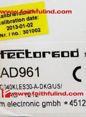 TAD961 易福门全新温度传感器 TAD040KLES30-A-DKG/US