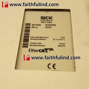 EtherCAT FX0 GETC00000 西克全新安全控制模块 1051432