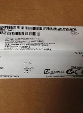 SIMATIC HMI TP1200Comfort12宽屏6AV2124-0MC01-0AX0/OAXO