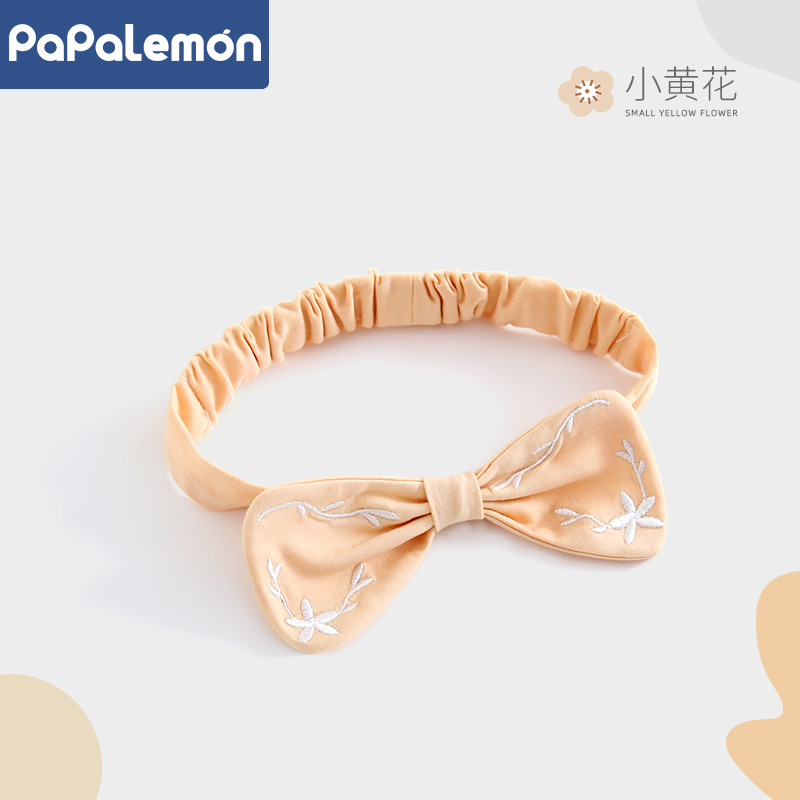柠檬爬爬女宝宝可爱头带头饰