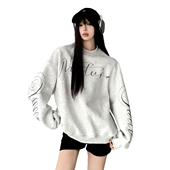 印花潮牌卫衣女开春新款 2025秋冬季 新款 上衣套头情侣