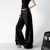 女长裤 黑色喇叭裤 子 美式 休闲高级感高腰显瘦西裤 女2026春季 新款