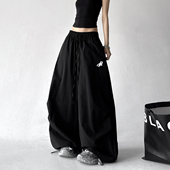 裤 女2026春装 新款 弯刀工装 宽松垂感松弛感阔腿爵士街舞休闲运动裤