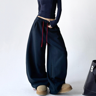 香蕉镰刀裤 窄版 加绒弯刀裤 运动裤 休闲卫裤 2025新款 阔腿裤 子 女冬季