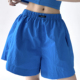 阔腿休闲速干裤 蓝色短裤 高a字显瘦高个子爆款 热裤 女2025新款 夏季