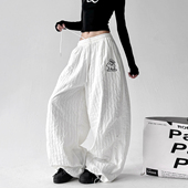 裤 2025秋季 女高个子hiphop高街爵士舞裤 垂感运动工装 新款 休闲卫裤