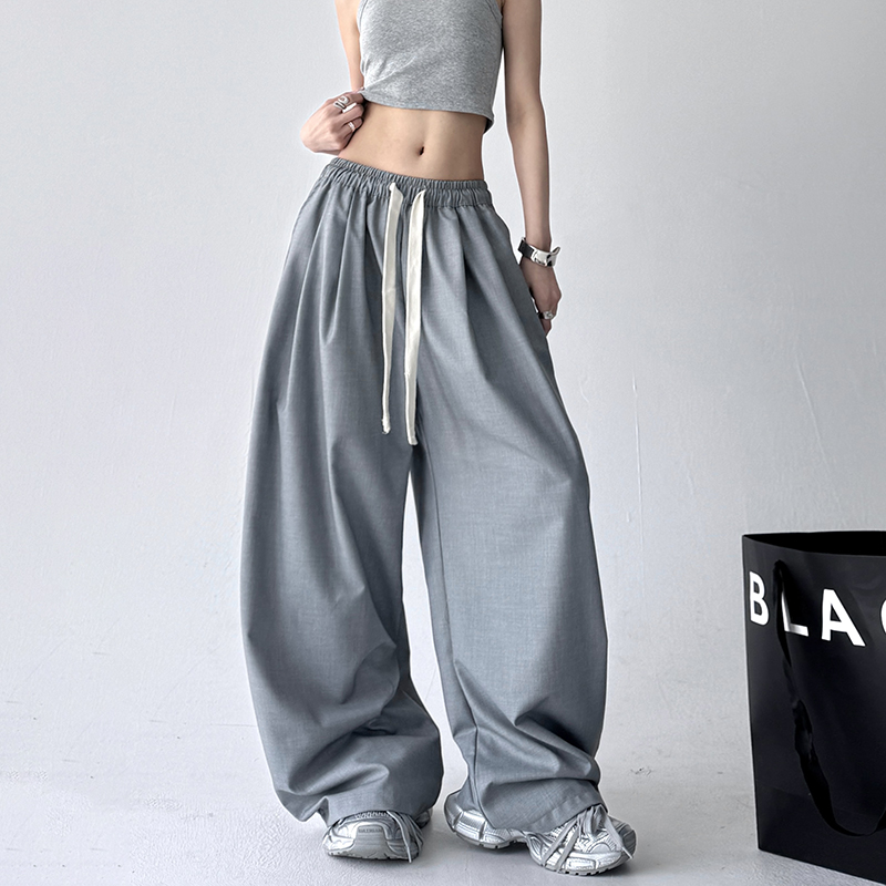 宽松潮流阔腿休闲长裤
